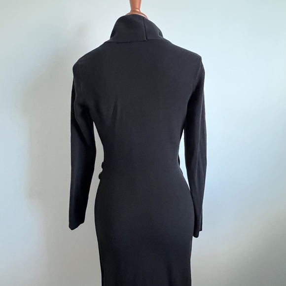 Chaps - Black Bodycon Knit Dress - Picture 6 of 11